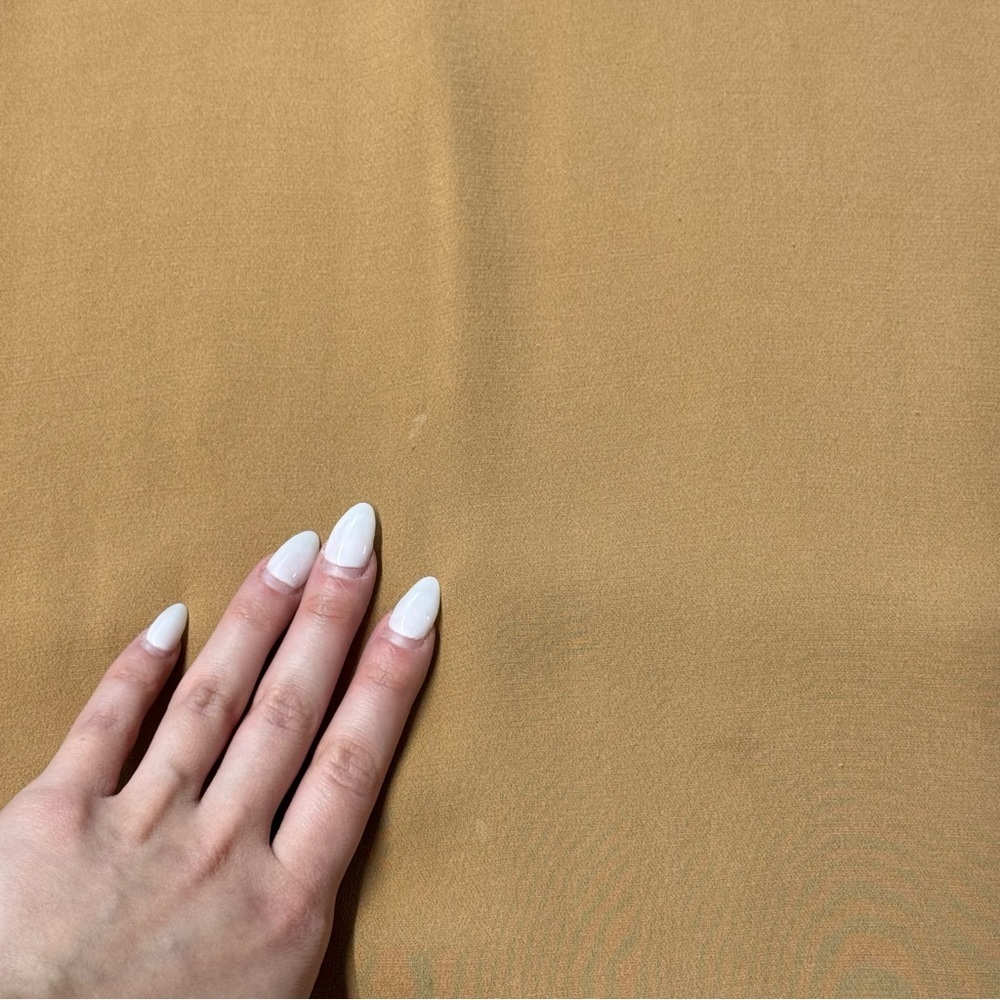 Sandro Paris Camel Tan |Silk Lined Dress |Small | - Picture 5 of 8